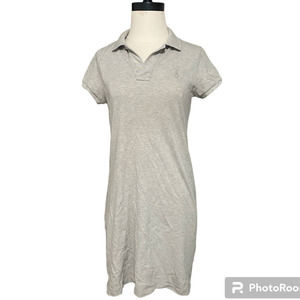 Ralph Lauren Polo Women's The‎ Mesh Mini Dress Heather Gray